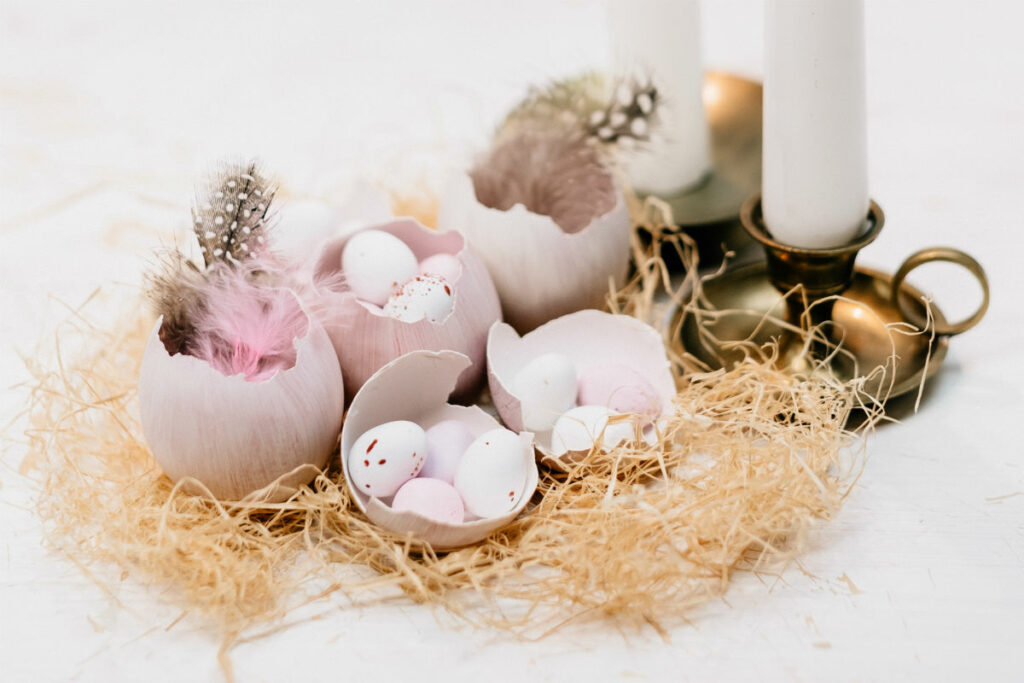 paques decoration table