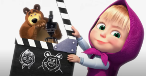 La popularité du dessin animé Masha et Michka