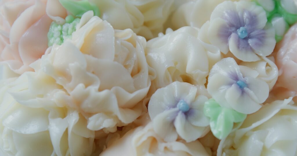 Fleurs en pâte à sucre